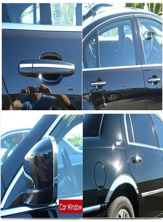Car Elements 32Ft Automotive Chrome Trim Molding 1/2"(12mm) Universal Car Side Molding(Self Adhesive) UV Protected Decorative Scratch-Proof for RV Truck Motor Exterior Interior Door Window Bumper - Image 5